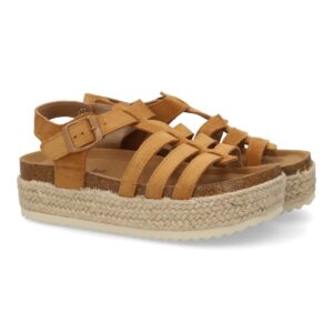 Sandalias con Plataforma de Yute para Mujer, Comodas y