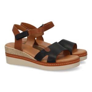Sandalia cuña mujer elegante verano, cierre