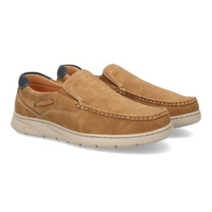 Zapato casual cierre elástico para hombre en Kaki