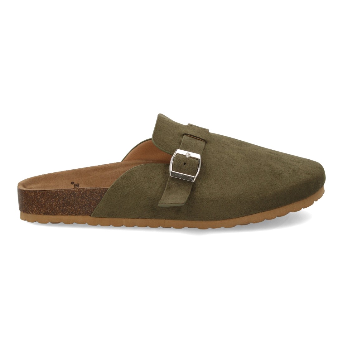 Zueco de hombre cómodo con hebilla ajustable en Verde - Imagen 2