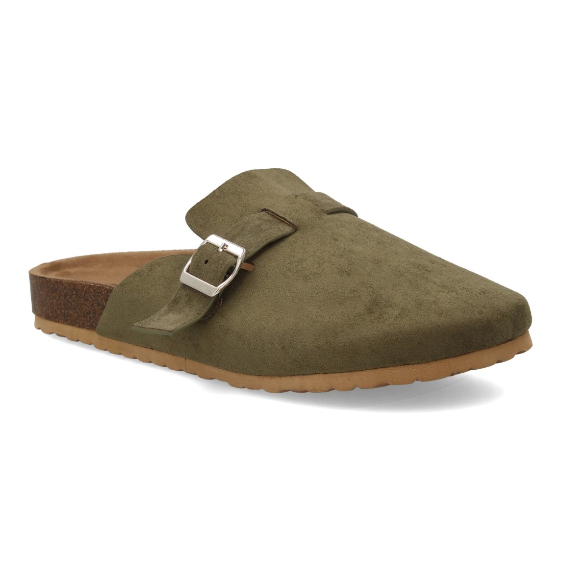 Zueco de hombre cómodo con hebilla ajustable en Verde - Imagen 3
