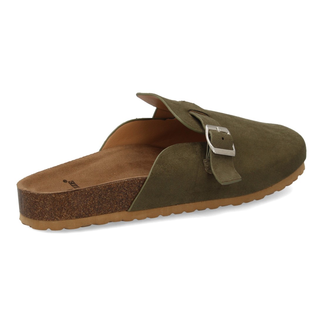 Zueco de hombre cómodo con hebilla ajustable en Verde - Imagen 4