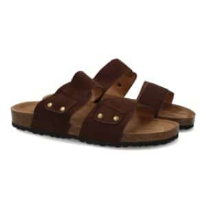 Sandalia para hombre con doble tira y tachuelas