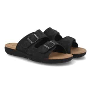 Sandalia anatómica hombre cómoda ajustable en Negro