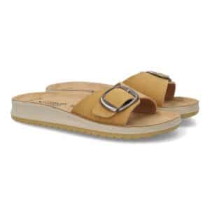 Sandalia anatómica mujer cómoda tipo pala en Camel