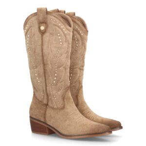 Botas cowboy mujer caña alta estilo western