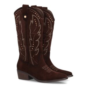 Botas cowboy mujer caña alta estilo western con