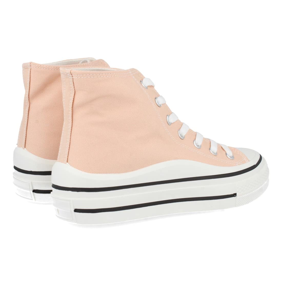 Zapatilla Estilo Bamba con Cordones en Rosa - Imagen 4