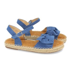 Sandalia de yute en Azul