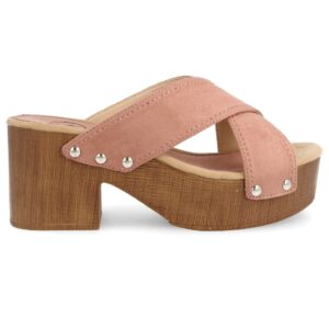 Sandalia de tacón en Rosa