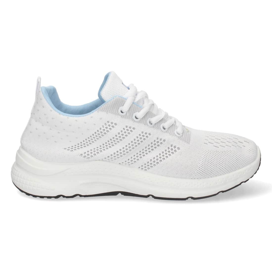 Zapatilla Plana con Cordones en Blanco - Imagen 2