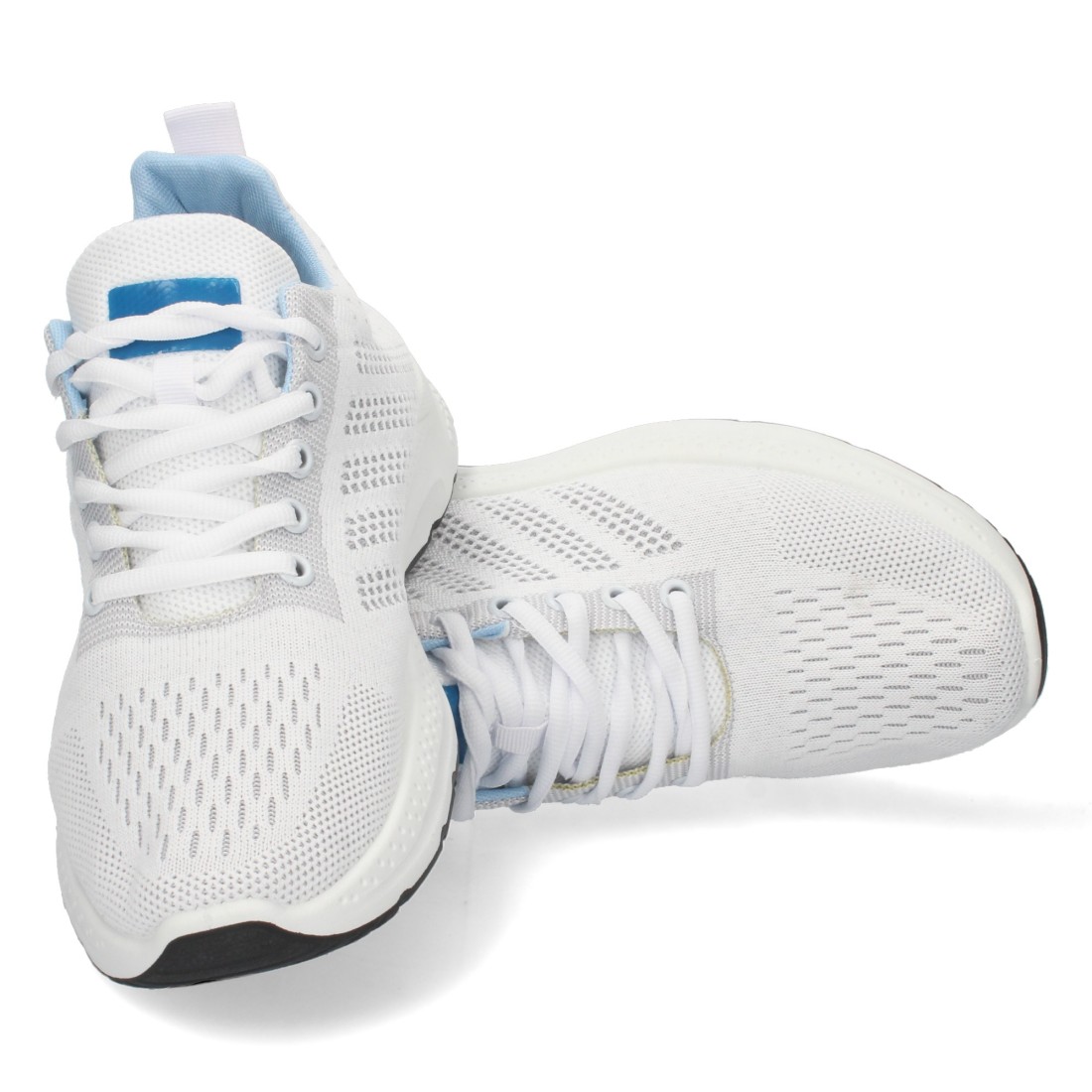 Zapatilla Plana con Cordones en Blanco - Imagen 5
