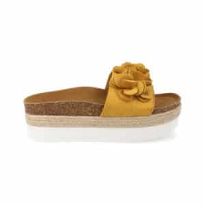 Sandalia de plataforma en Amarillo