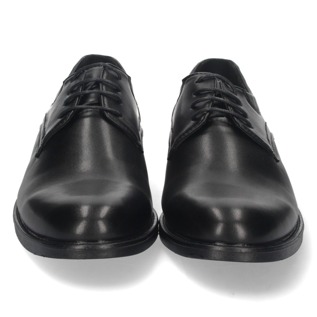 Zapato Plano con Cierre de Cordones en Negro - Imagen 3