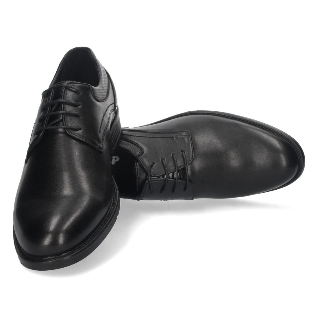 Zapato Plano con Cierre de Cordones en Negro - Imagen 5