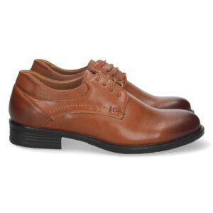 Zapato Plano con Cierre de Cordones en Marrón