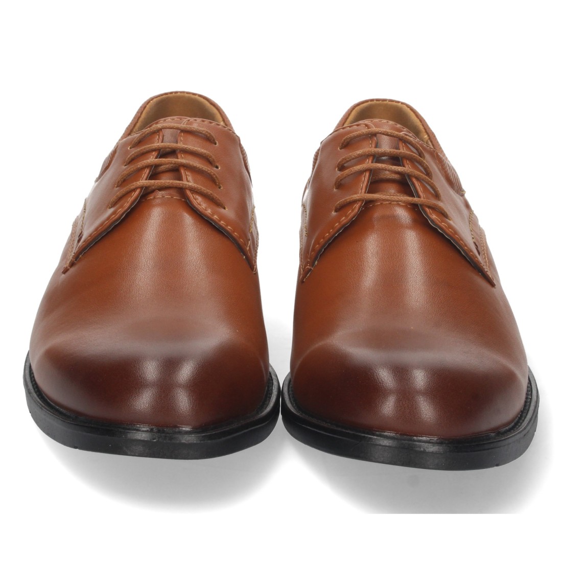 Zapato Plano con Cierre de Cordones en Marrón - Imagen 3