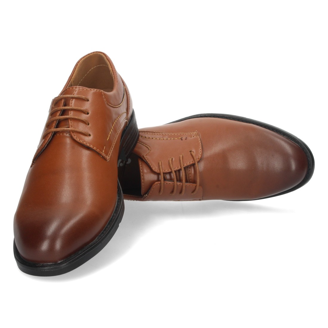 Zapato Plano con Cierre de Cordones en Marrón - Imagen 5