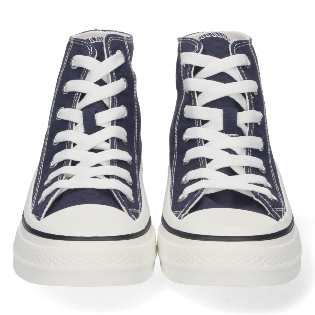 Zapatilla Estilo Bamba con Cordones en Marino - Imagen 3