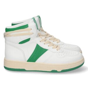 Zapatilla Abotinada con Cordones en Verde