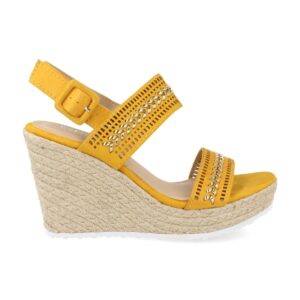 Sandalia de cuña en Amarillo