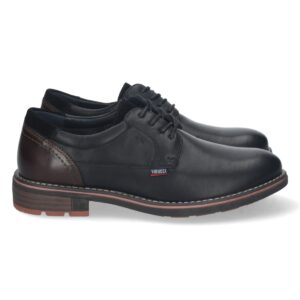Zapato Plano con Cierre de Cordones en Negro