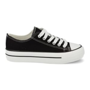 Bamba Casual de Doble Suela en Negro