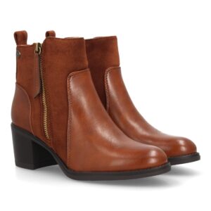 Botines mujer combinados con distintas texturas y