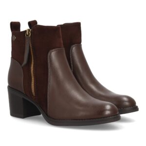 Botines mujer combinados con distintas texturas y