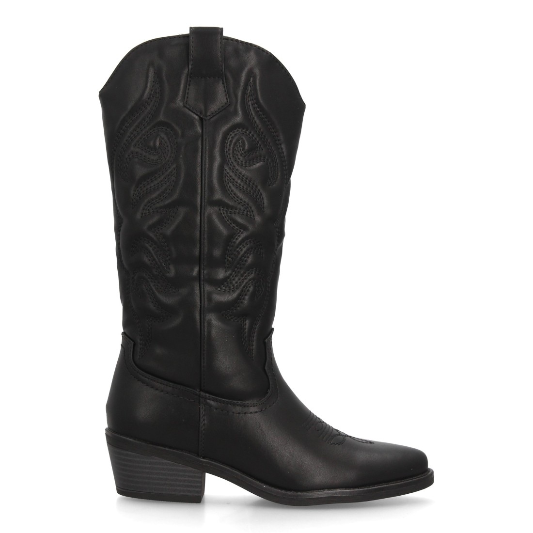 Botas altas cowboy con bordados western y tacón cómodo - Imagen 2
