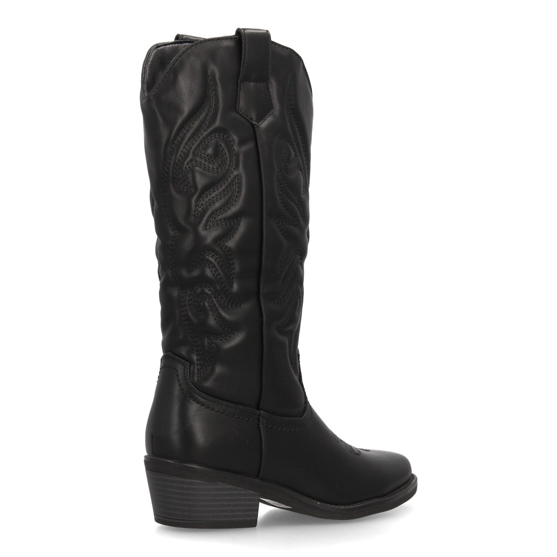Botas altas cowboy con bordados western y tacón cómodo - Imagen 4
