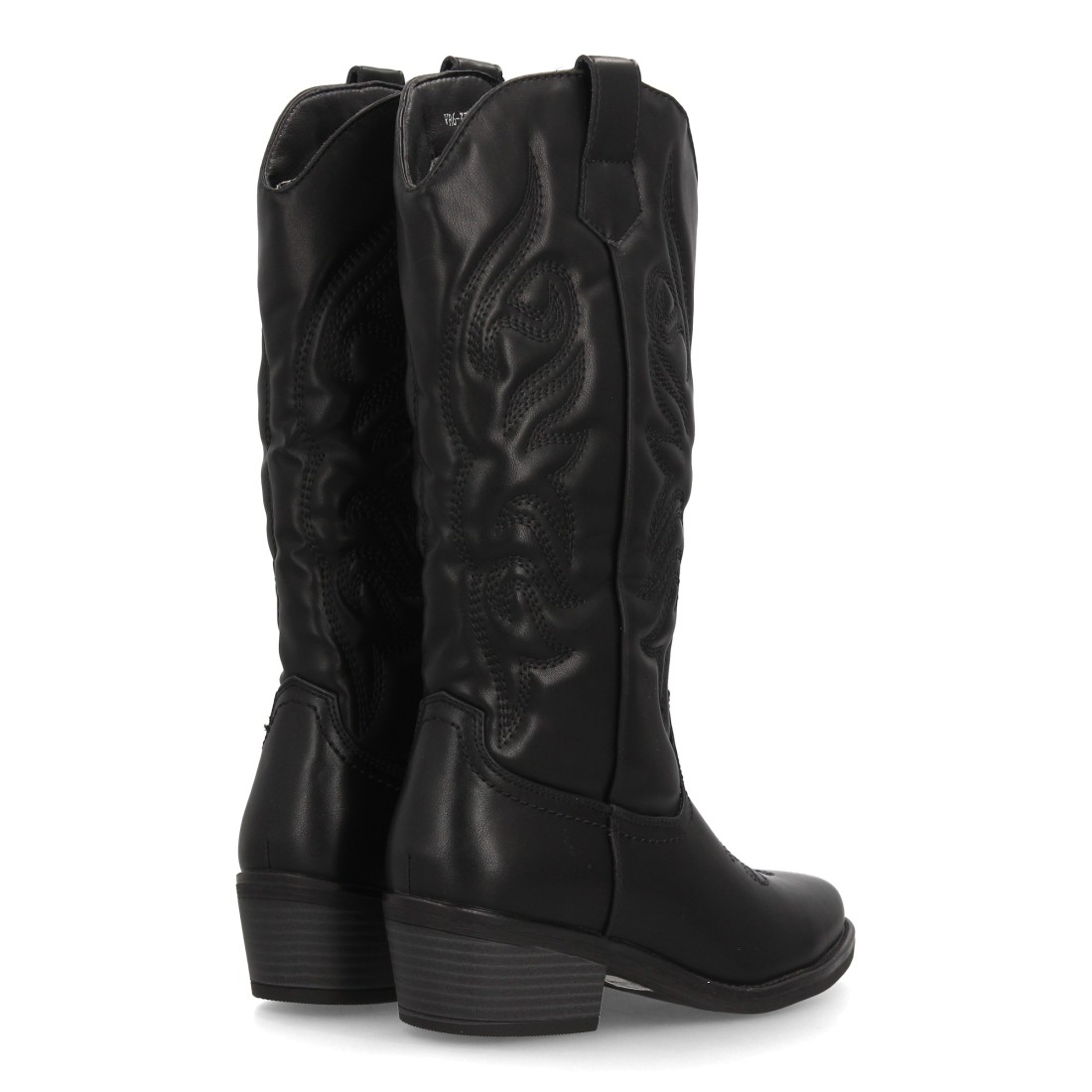 Botas altas cowboy con bordados western y tacón cómodo - Imagen 5