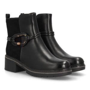 Botines casual para mujer con mosquetón trenzado