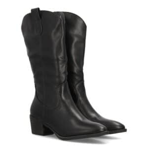 Botas cowboy bordadas de caña media en Negro