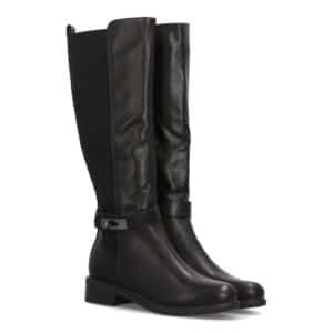 Botas altas elásticas estilo hípica en Negro