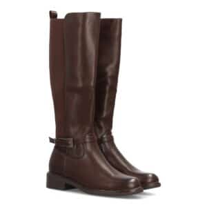 Botas altas elásticas estilo hípica con hebilla