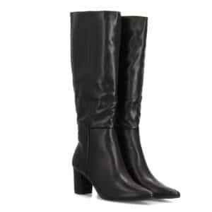 Botas altas elegantes con tacón ancho para mujer