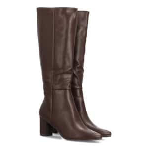Botas altas elegantes con tacón ancho para mujer