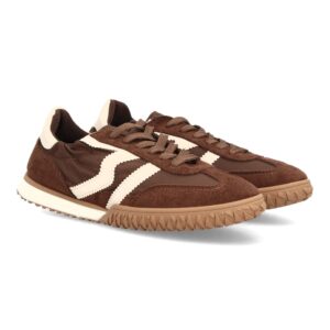Zapatillas casual retro con cordones y elástico