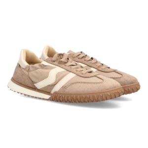 Zapatillas casual retro con cordones y elástico