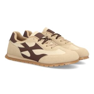 Zapatillas barefoot estilo retro para mujer en Beige
