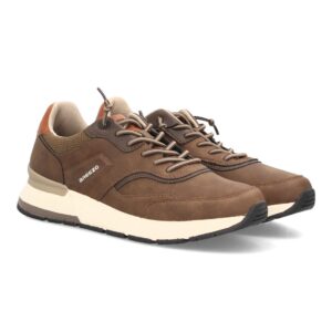 Zapatillas hombre estilo casual retro en Marrón