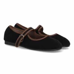 Bailarinas barefoot mujer con hebilla ajustable en Negro